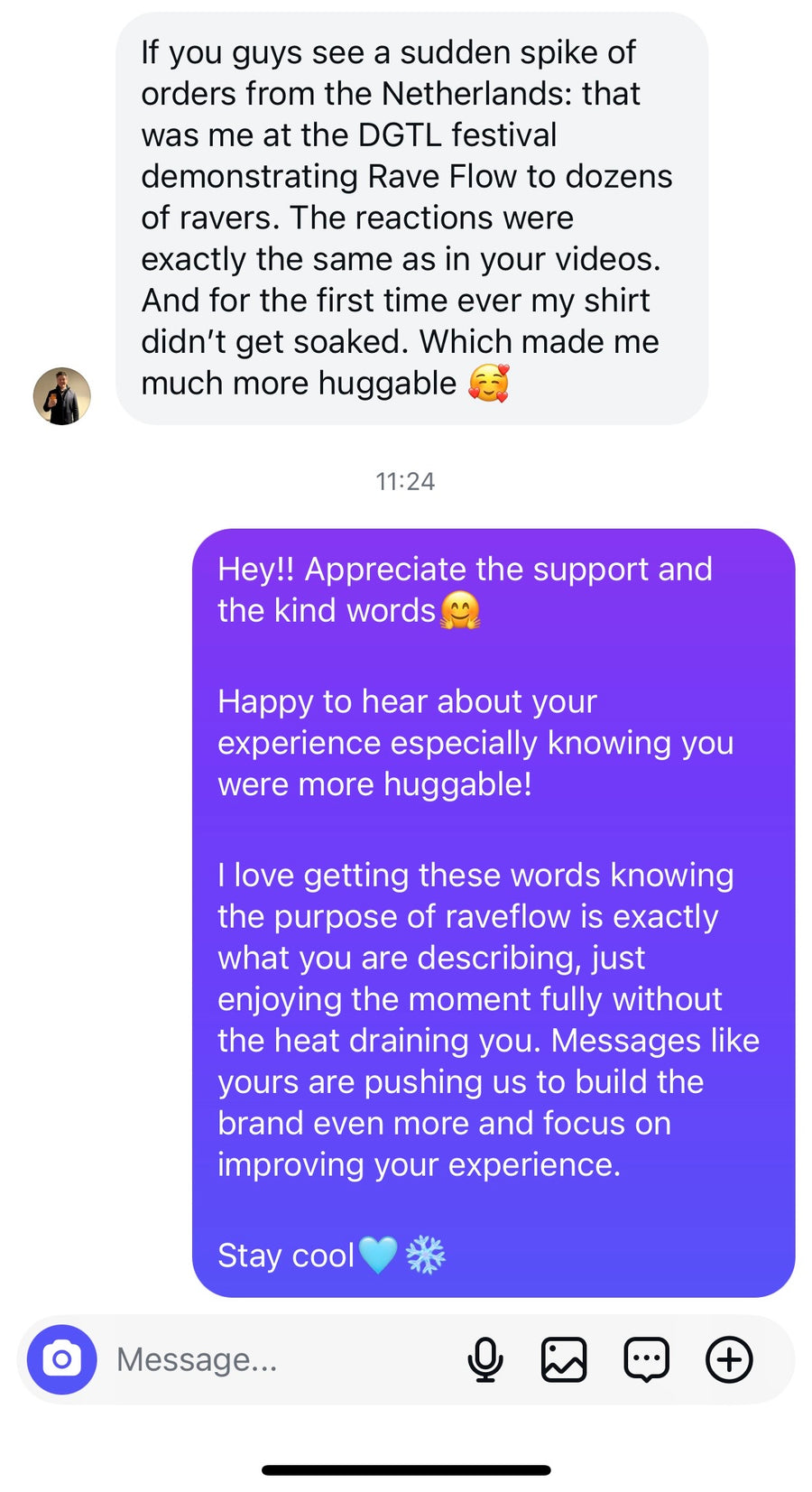Customer review screenshot