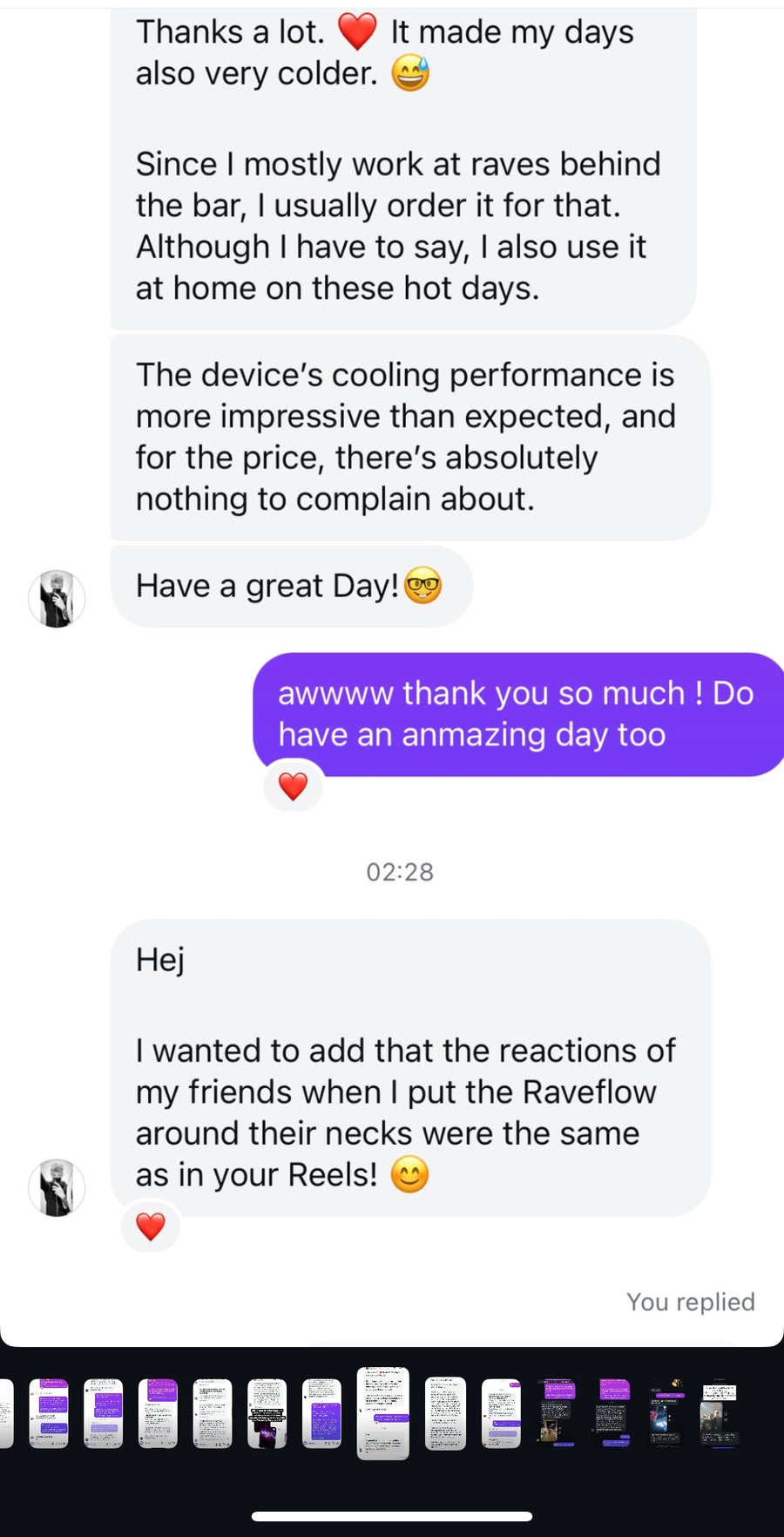 Customer review screenshot